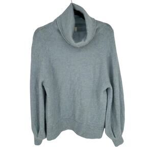 Aritzia The Group Babaton Wool Cashmere Turtleneck Sweater Blue Winter Comfy XS